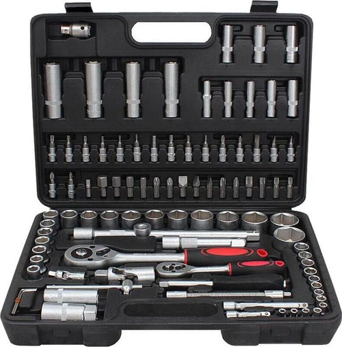 Kit-94-Chiavi-A-Cricchetto-Bussola-Bussole-Chiave-In-Valigetta-Tools