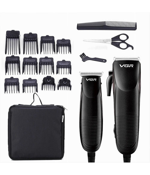 Kit A 2 Rasoi Combinato Tagliacapelli Barba Trimmer Professionale Con Filo V-023