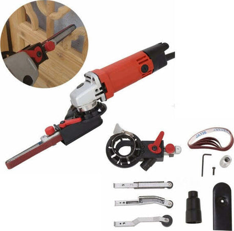 Kit-Adattato-Mini-Levigatrice-A-Nastro-Per-Smerigliatrice-Elettrica-Accessori