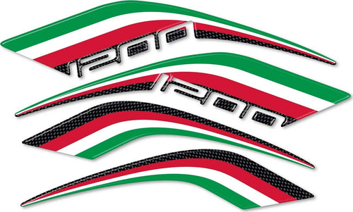 Kit-ADESIVI-3D-TRICOLORE-PROTEZIONI-Coda-per-MOTO-DUCATI-MULTISTRADA-1200-Italia-2010-2014