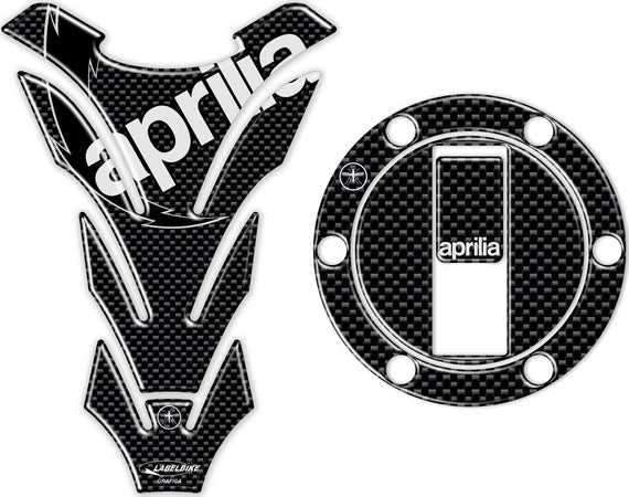 KIT-ADESIVI/STICKERS-in-RESINA-3D-CARBONIO-PROTEZIONE-SERBATOIO-per-MOTO-APRILIA