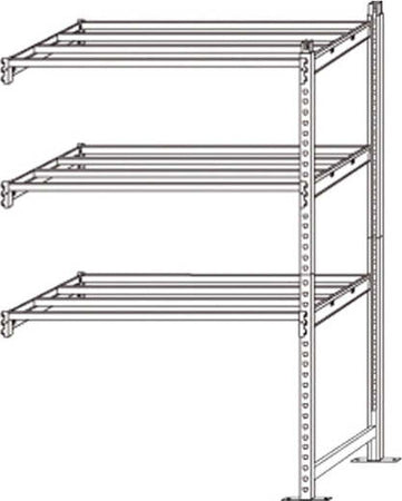 Kit aggiunta - scaffale in metallo - 100x60x200 cm - grigio - Paperflow Fai da te/Organizzazione casa e magazzini/Scaffalature Eurocartuccia - Pavullo, Commerciovirtuoso.it
