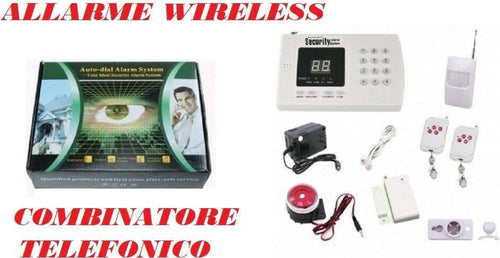 KIT-ALLARME-ANTIFURTO-GSM-WIRELESS-SENZA-FILI-SIRENA-GARAGE-NEGOZIO-CASA