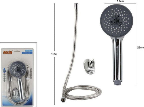 Kit Bagno Doccetta Doccino Rotondo Soffione Doccia Con Laccio 1,8mt Staffa 69092 Casa, arredamento e bricolage > Accessori Bagno > Soffioni Doccia Trade Shop italia - Napoli, Commerciovirtuoso.it