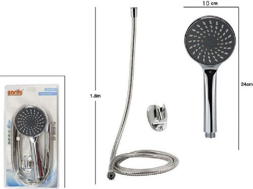 Kit Bagno Doccetta Doccino Soffione Doccia Con Laccio 1,8mt Staffa 69104 Rotondo Fai da te/Attrezzature per cucine e bagni/Attrezzature per bagni/Docce e componenti doccia/Filtri supporti e soffioni doccia/Docce fisse Trade Shop italia - Napoli, Commerciovirtuoso.it