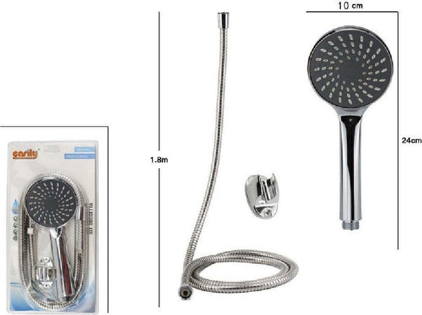 Kit Bagno Doccetta Doccino Soffione Doccia Con Laccio 1,8mt Staffa 69104 Rotondo Fai da te/Attrezzature per cucine e bagni/Attrezzature per bagni/Docce e componenti doccia/Filtri supporti e soffioni doccia/Docce fisse Trade Shop italia - Napoli, Commerciovirtuoso.it