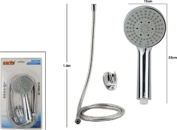 Kit Bagno Doccetta Doccino Soffione Doccia Tondo Con Laccio 1,8 Mt Staffa 69084 Casa, arredamento e bricolage > Accessori Bagno > Soffioni Doccia Trade Shop italia - Napoli, Commerciovirtuoso.it