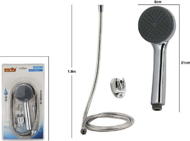 Kit Bagno Doccetta Tonda Doccino Soffione Doccia Con Laccio 1,8 Mt Staffa 69102 Casa, arredamento e bricolage > Accessori Bagno > Soffioni Doccia Trade Shop italia - Napoli, Commerciovirtuoso.it
