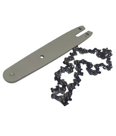 Kit Barra + Catena 8" Ricambio Da 8 Pollici Per Mini Motosega A Batteria