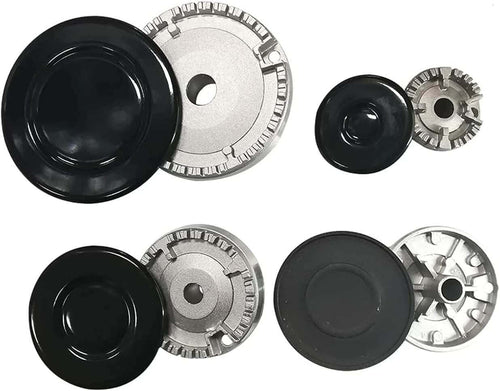 Kit Bruciatori+Cappellotti Adattabili Piano Cottura Indesit Ariston Samet Nardi