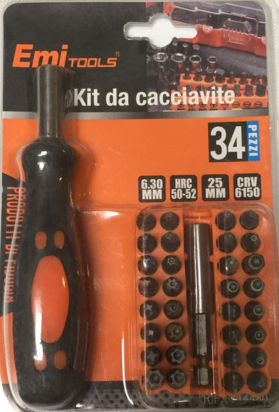 kit cacciavite 34 pz con innesti e cannocchiale per prolungamento Fai da te/Utensili elettrici e a mano/Utensili a mano/Cacciaviti/Set cacciaviti Led Mall Home - Napoli, Commerciovirtuoso.it