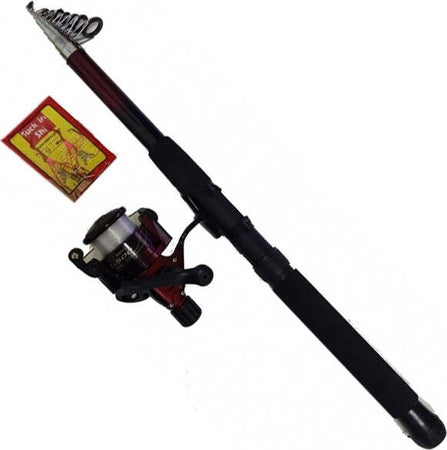 Kit-Canna-Da-Pesca-Estensibile-4,5-Metri-Con-Mulinello-Sl-500-Lenza-9-Ami