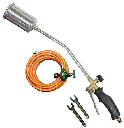 Kit Cannello A Gas Con Leva Amde In Italy Da 58 Cm Diametro 6 Con 5 Metri Di Tubo E Regolatore Di Pressione Ausonia - 48821