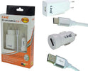 Kit Caricabatterie 3in1 Adattatore Caricatore Auto Rete Cavo Usb Tipo C Tpc-3301 Elettronica/Cellulari e accessori/Accessori/Caricabatterie/Caricabatterie da auto Trade Shop italia - Napoli, Commerciovirtuoso.it