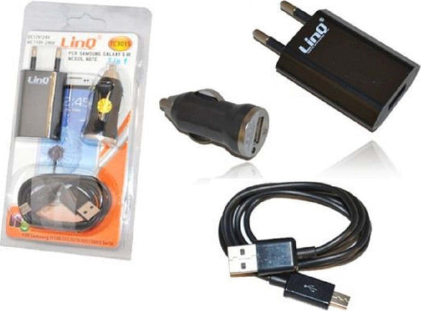 Kit Caricabatterie 3in1 Per Casa Auto Usb Cellulari Smartphone Micro Usb Tc301s Elettronica/Cellulari e accessori/Accessori/Caricabatterie/Caricabatterie da auto Trade Shop italia - Napoli, Commerciovirtuoso.it
