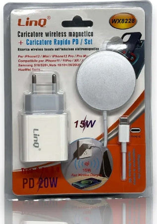 Kit Caricabatterie Ad Induzione Wireless Magnetico 15w+caricatore Rete Tipo-c Wx8228 Elettronica/Cellulari e accessori/Accessori/Caricabatterie/Caricabatterie da auto Trade Shop italia - Napoli, Commerciovirtuoso.it