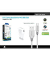 Kit Caricabatterie Da Muro 2 Porte Usb 2.1a + Cavo Micro Usb 1mt Maxtech Ca-s039