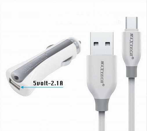 Kit-Caricatore-Carica-Batterie-Auto-Con-Cavo-Micro-Usb-1mt-10watt-Ma-s02-Maxtech