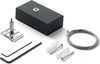 Kit-Cavo-Singolo-Acciaio-2-Mt-E-Rosone-Fluo-Metallo-Nero