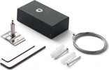 Kit-Cavo-Singolo-Acciaio-2-Mt-E-Rosone-Fluo-Metallo-Nero