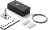 Kit-Cavo-Singolo-Acciaio-5-Mt-Fluo-Alluminio-Nero
