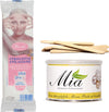 Kit Ceretta Fai da Te Set Depilazione Professionale: 1 Mia 400ml Cera Liposolubile Micro Perle Gialla + 1 RO.IAL Strisce Epilazione 7x20 cm 50pz + 5 Spatolina Stendi Cera in Legno cura del corpo Profumeria Chèri - Locri, Commerciovirtuoso.it