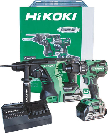 Kit combo brushless hikoki kc18drbl trapano avvitatore a percussione + tassellatore Fai da te/Utensili elettrici e a mano/Utensili elettrici/Trapani/Trapani a percussione La Zappa - Altamura, Commerciovirtuoso.it