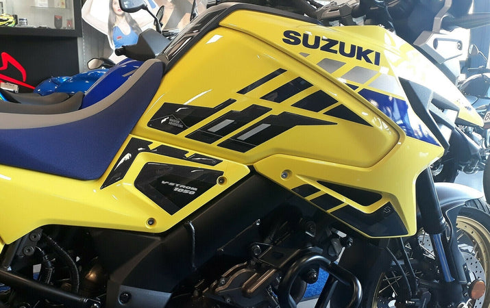 KIT-completo-ADESIVI-3D-per-MOTO-compatibili-SUZUKI-V-STROM-1050-VSTROM---GIALLO