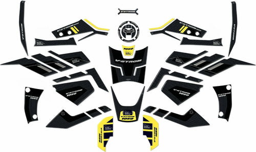 KIT-completo-ADESIVI-3D-per-MOTO-compatibili-SUZUKI-V-STROM-1050-VSTROM---GIALLO