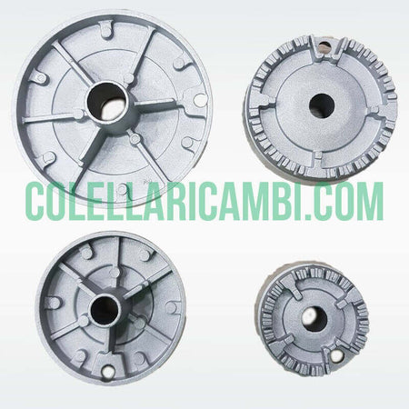 Kit Completo Bruciatori e Piattelli Ariston Nardi Indesit 4 Fuochi Cucina a Gas 390CU012