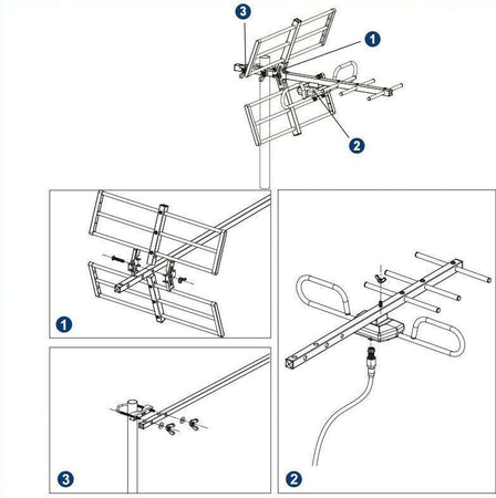 Kit-completo-Digitale-Terrestre-con-Antenna-Yagi-8dB-e-Amplificatore-da-25DB-1-Ingresso-/-1-Uscita