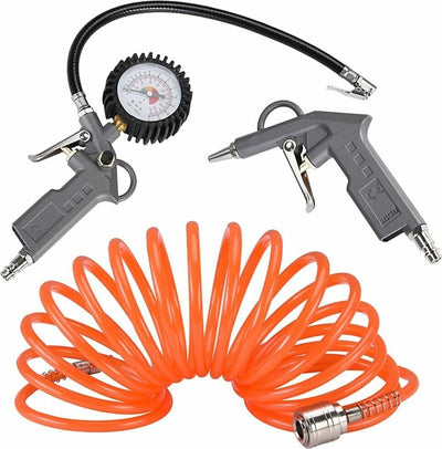 Kit Compressore Doppia Pistola Soffiaggio Aria Compressa Tubo 5mt Manometro 3pz Casa, arredamento e bricolage > Bricolage e fai da te > Elettroutensili > Compressori Trade Shop italia - Napoli, Commerciovirtuoso.it