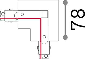 Kit-Connettore-Da-Incasso-Destro-On-Off-Link-Alluminio-Bianco