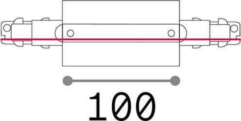Kit-Connettore-Da-Incasso-Principale-Centrale-Dali-Link-Alluminio-Bianco