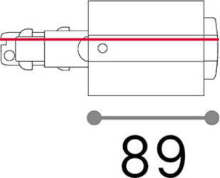 Kit-Connettore-Da-Incasso-Principale-E-Sinistro-Dali-Link-Alluminio-Bianco