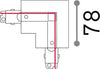 Kit-Connettore-Da-Incasso-Sinistro-On-Off-Link-Alluminio-Bianco