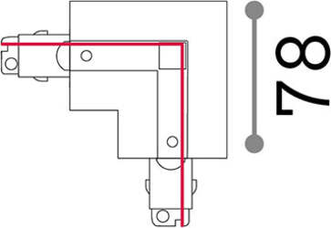Kit-Connettore-Da-Incasso-Sinistro-On-Off-Link-Alluminio-Bianco