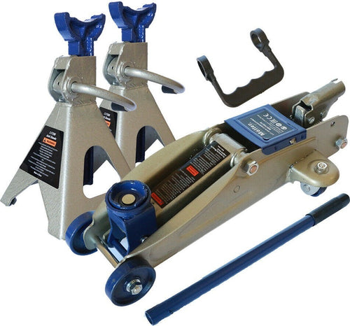 Kit Coppia Cavalletti + Crick Cric 2.5 Tonnellate Sollevatore Idraulico 2.5 Ton Fai da te/Prodotti per la costruzione/Prodotti per il trasporto materiali/Sollevamento e trazione/Cric e accessori/Cric idraulici Trade Shop italia - Napoli, Commerciovirtuoso.it