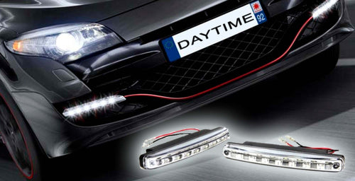 KIT COPPIA LUCI AUTO 8 LED FANALE DAYTIME DIURNE ALTA LUMINOSITA' LUCE BIANCA Auto e Moto/Parti per auto/Luci lampadine e indicatori/Lampadine/Lampadine per esterno Trade Shop italia - Napoli, Commerciovirtuoso.it