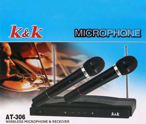 Kit Coppia Microfoni Professionali Wireless Con Centralina Vhf Bicanali At-306 Strumenti Musicali/Microfoni/Dinamico Trade Shop italia - Napoli, Commerciovirtuoso.it