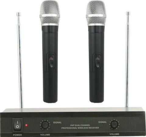 KIT COPPIA MICROFONI PROFESSIONALI WIRELESS CON CENTRALINA VHF BICANALI VHF200 Strumenti Musicali/Microfoni/Set di microfoni Trade Shop italia - Napoli, Commerciovirtuoso.it