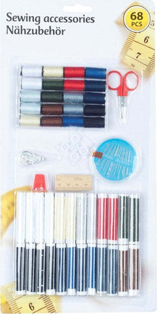 KIT CUCITO PER CASA O VIAGGIO DA 68 PEZZI CON FORBICE METRO DITALE INCLUSO Casa e cucina/Hobby creativi/Cucito/Strumenti/Set e kit da cucito Trade Shop italia - Napoli, Commerciovirtuoso.it