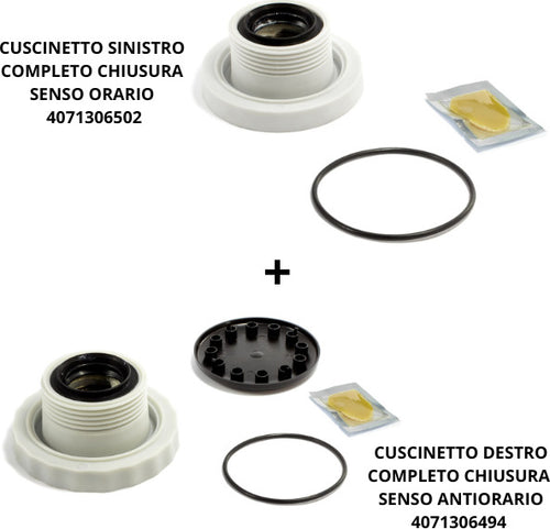 KIT CUSCINETTI LAVATRICE REX ELECTROLUX AEG CARICA ALTO 4071306494 + 4071306502 Casa e cucina/Grandi elettrodomestici/Accessori e parti di ricambio/Ricambi e accessori per lavatrici/Soffietti e guarnizioni per oblò lavatrici Rossi Ricambi - Venetico Marina, Commerciovirtuoso.it
