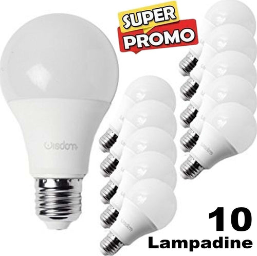 KIT DA 10 LAMPADINE LED E27 DA 12W LUCE BIANCO FREDDO CALDO CLASSE A Illuminazione/Lampadine/Lampadine a LED Trade Shop italia - Napoli, Commerciovirtuoso.it