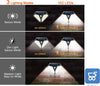 Kit da 2 Luci LED solare Sensore di movimento PIR 3 modalità di illuminazione da parete a due lati 102 LED