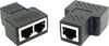 Sdoppiatore Splitter RJ-11 RJ-12 da 2 Porte per Sdoppiare il Cavo Telefonico Cornetta 4p 6p Femmina Femmina - Confezione da 2 pezzi