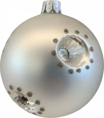 Kit da 6 Palline in vetro Argento opaco con glitter per albero di natale sfera particolare Casa e cucina/Decorazioni per interni/Addobbi e decorazioni per ricorrenze/Decorazioni natalizie/Addobbi e decorazioni/Palle e palline MagiediNatale.it - Altamura, Commerciovirtuoso.it