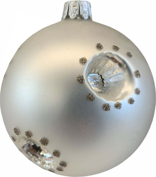 Kit da 6 Palline in vetro Argento opaco con glitter per albero di natale sfera particolare Casa e cucina/Decorazioni per interni/Addobbi e decorazioni per ricorrenze/Decorazioni natalizie/Addobbi e decorazioni/Palle e palline MagiediNatale.it - Altamura, Commerciovirtuoso.it