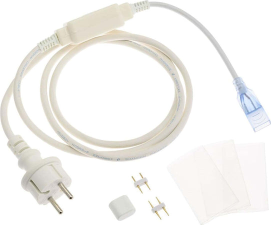 Kit da taglio per tubo a led bifacciale cavo di alimentazione smd effetto neon Illuminazione/Illuminazione per esterni/Accessori/Trasformatori a bassa intensità MagiediNatale.it - Altamura, Commerciovirtuoso.it