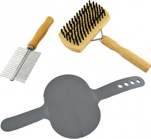 KIT DELLE COCCOLE 3 PZ DI SPAZZOLE PER LA PULIZIA E LA CURA DEL CANE Prodotti per animali domestici/Cani/Accessori per toilette/Spazzole Trade Shop italia - Napoli, Commerciovirtuoso.it